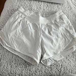 White lululemon shorts